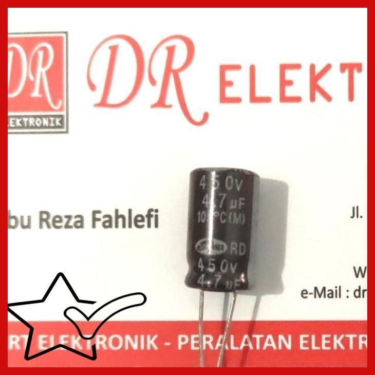 [DRE] Elco 4,7uf 450v Elko Capasitor 4,7mikro 450 volt Kapasitor 450volt