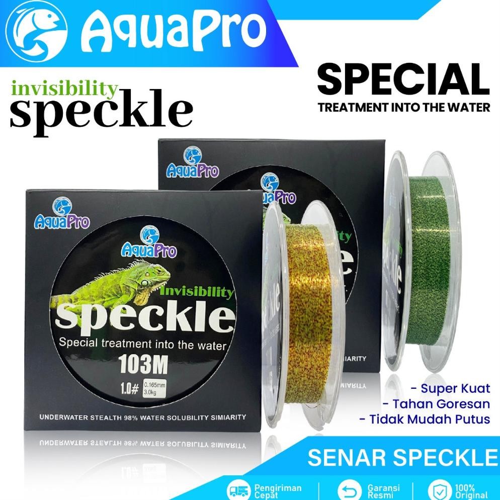 SENAR PANCING IKAN LINE FISHING SPECKLE BUNGLON SENAR PANCING NILON 103M SENAR TITIK TAK TERLIHAT GA