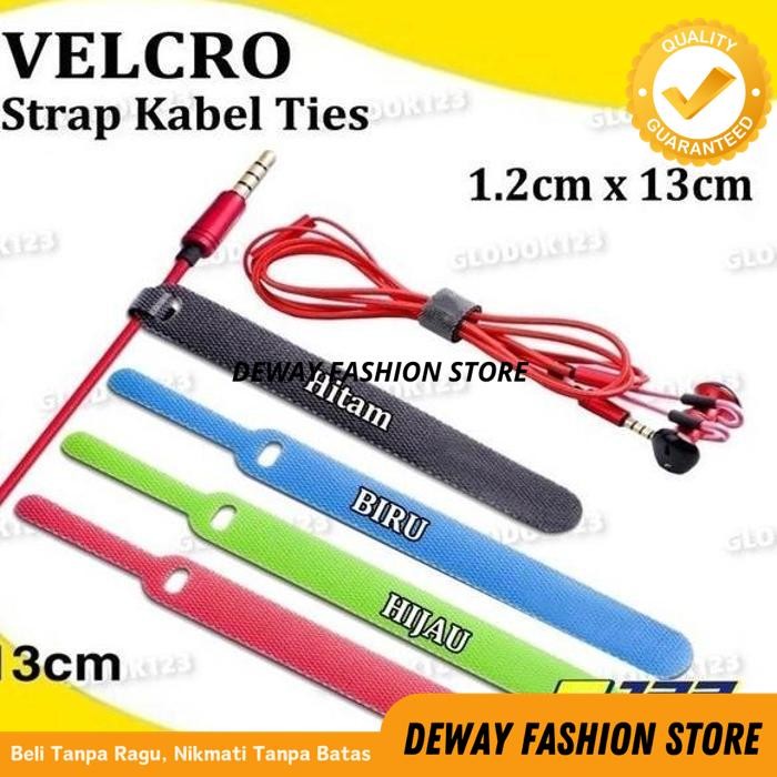 

VELCRO REUSABLE CABLE TIE KABEL TIS ORGANIZER STRAP ORGANIZER PENGIKAT PENJEPIT TALI IKAT KABEL CHARGER EARPHONE BY DEWAYFASHION BEST PRODUK !!