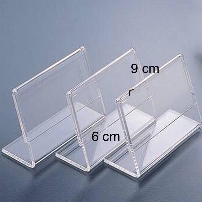 

redi Acrylic akrilik tent card L 6 cm x 9 cm 2mm name/picetag/label display