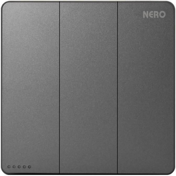 Nero Saklar Casa Grey X21031-Gr Saklar Triple Nero Casa Grey New Stok