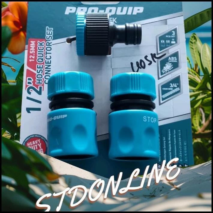 Hose Quick Connector Set 3Pcs Pro Quip
