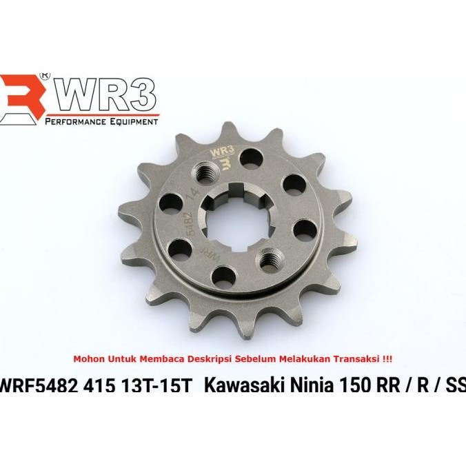 // Gear Depan Wr3 415 428 520 Ninja 150 Rr R Ss Cbr 250Rr Gsx 150 Rx King