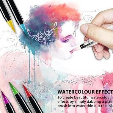 

WATERCOLOR BRUSH PEN (20 COLOR) - TANPA KOTAK KEMASAN
