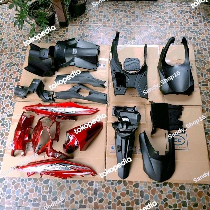 FULLSET BODY HALUS&KASAR BEAT FI 2013-2014 STATER KASAR MERAH MAROON ORIGINAL