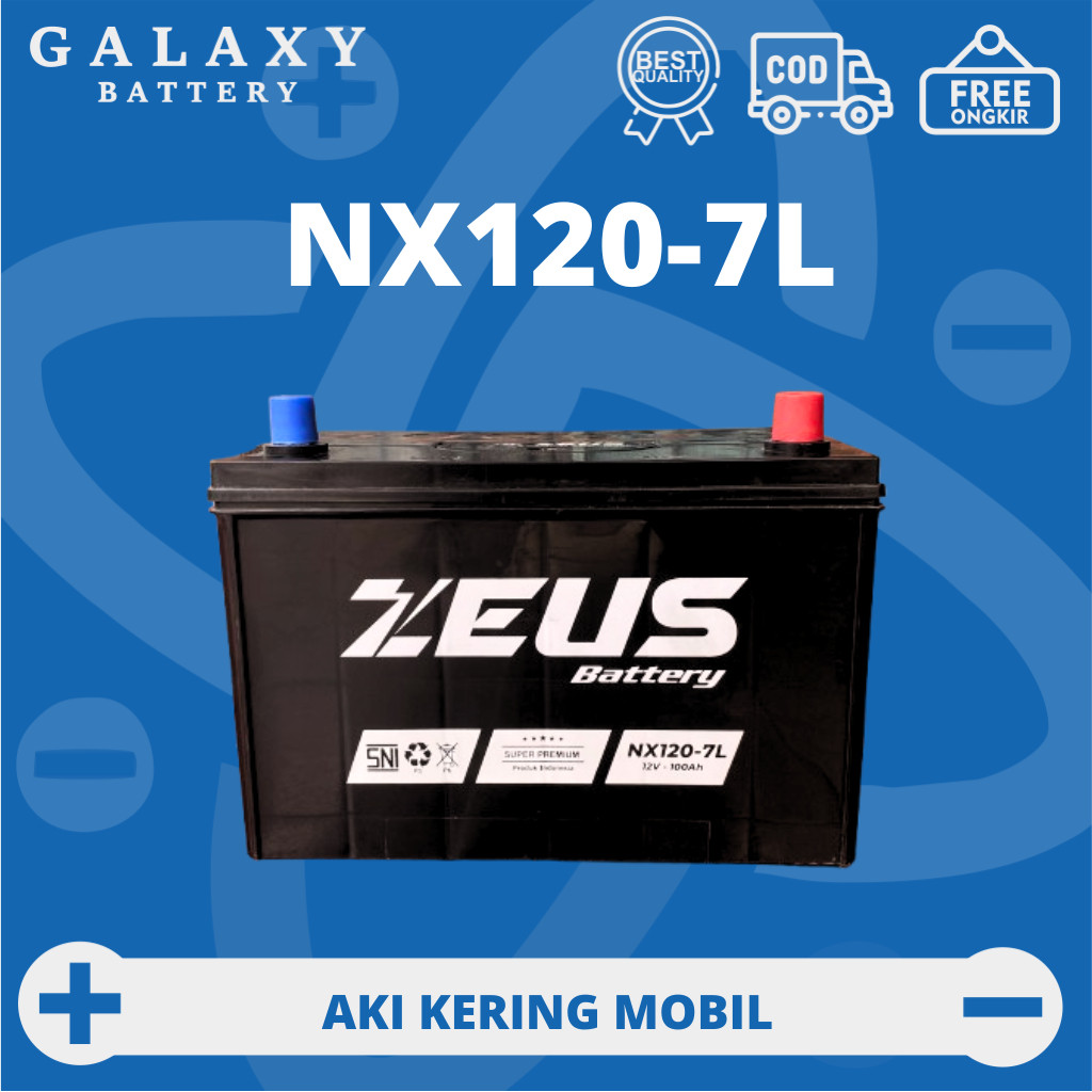 Aki Zeus Super Power MF NX120-7L 12 Volt 100 Amper