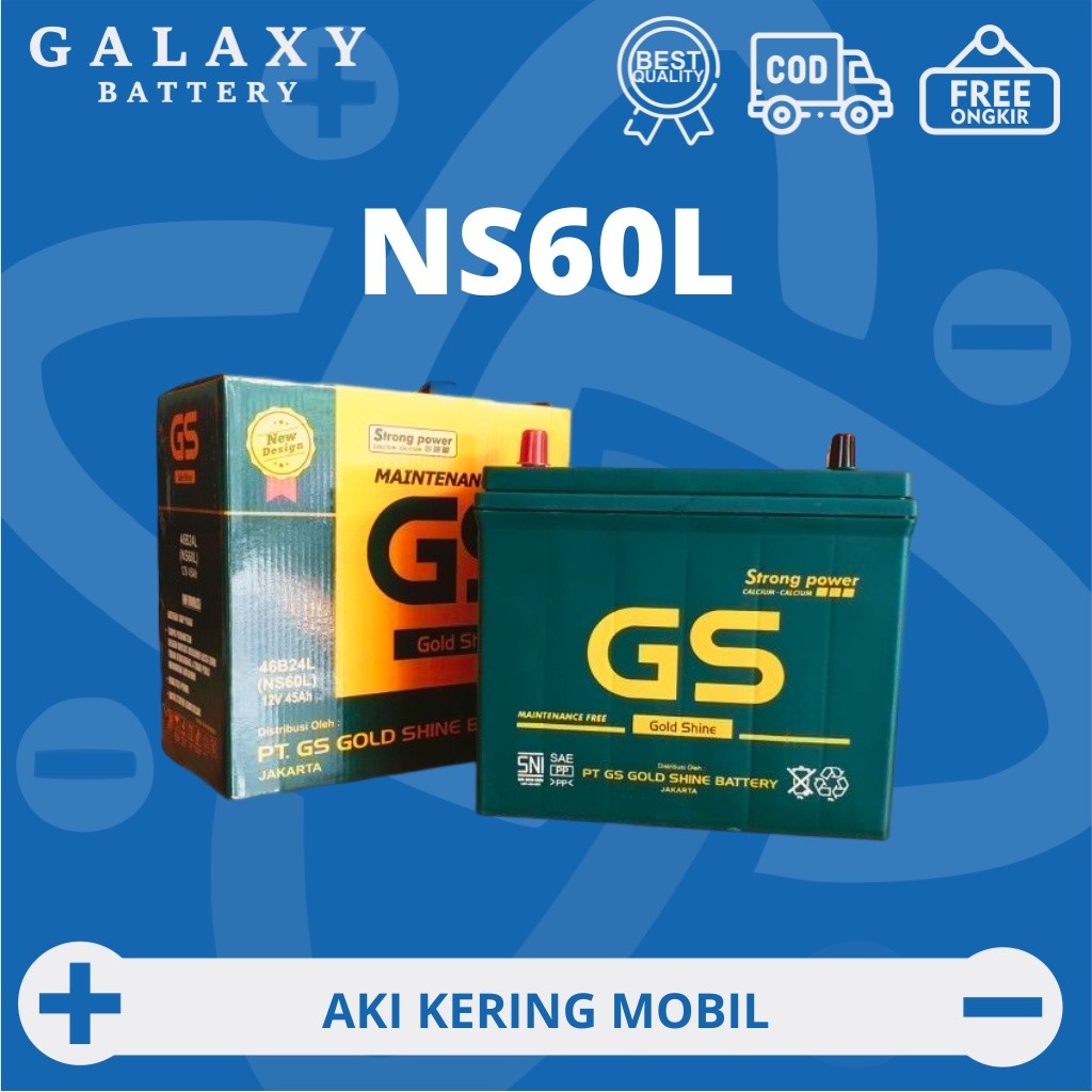 Aki Nissan Evalia GS GOLDSHINE NS60L 46B24L Accu Kering / MF