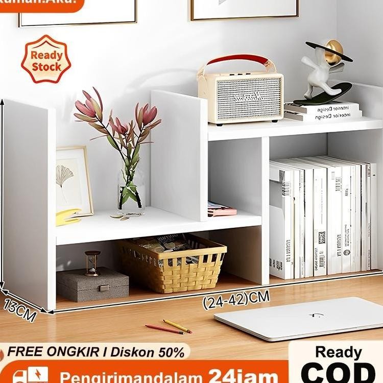 Rak Buku Rak Buku Kayu Rak buku Mini portable Rak Minimalis Rak Kayu Serbaguna