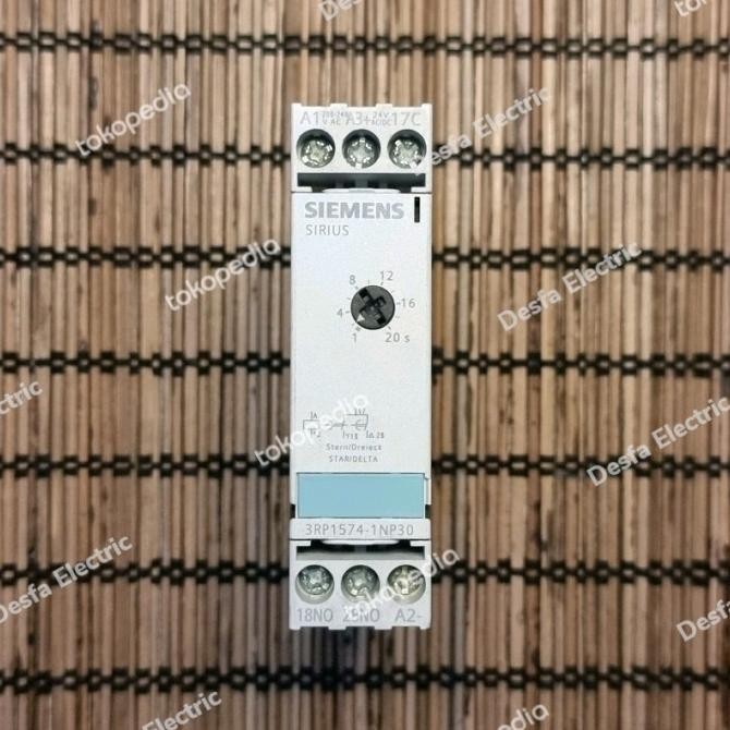 Timer Stardelta Siemens 3Rp1574-1Np30 24 Vdc / 220 Vac Origin Germany New Stok