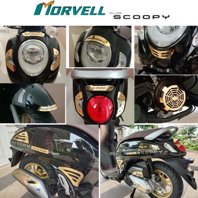 SCOOPY 2021 - TERBARU AKSESORIS VARIASI GARNISH COVER NEW SCOOPY ORIGINAL
