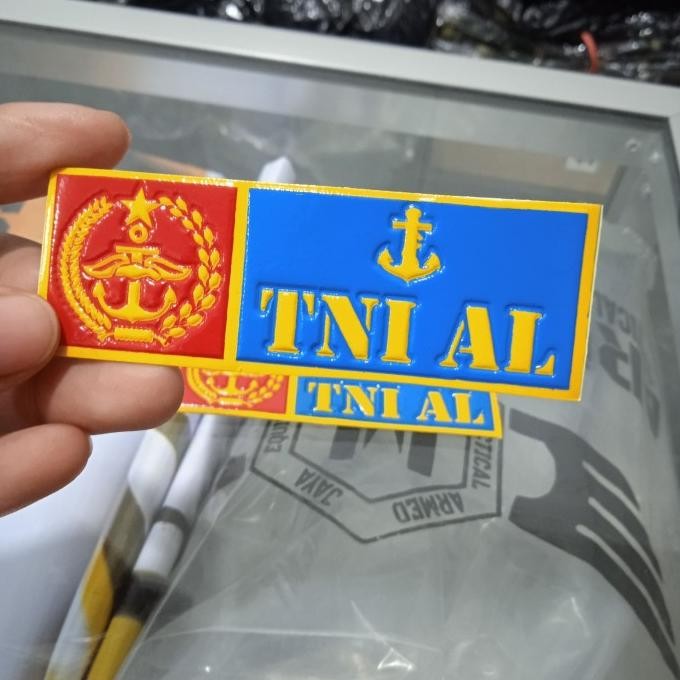 STICKER PLAT MOTOR TNI AL