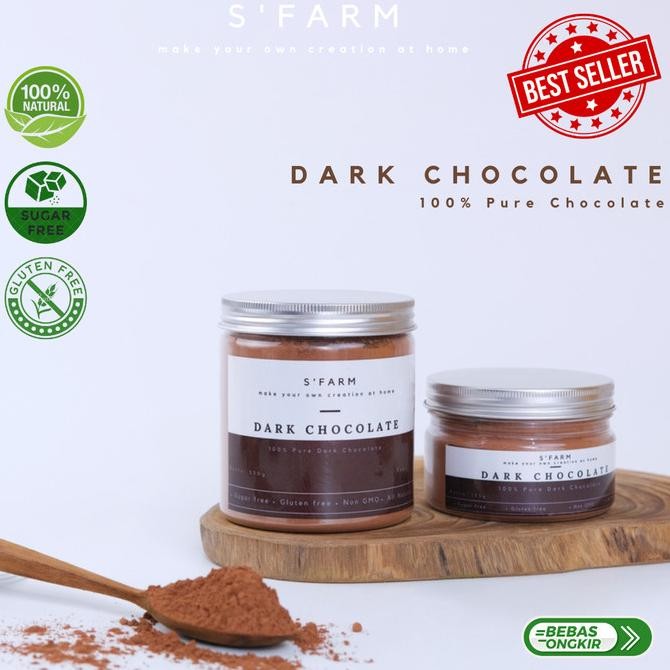 

BARU 100% DARK CHOCOLATE POWDER / BUBUK COKLAT ASLI PREMIUM