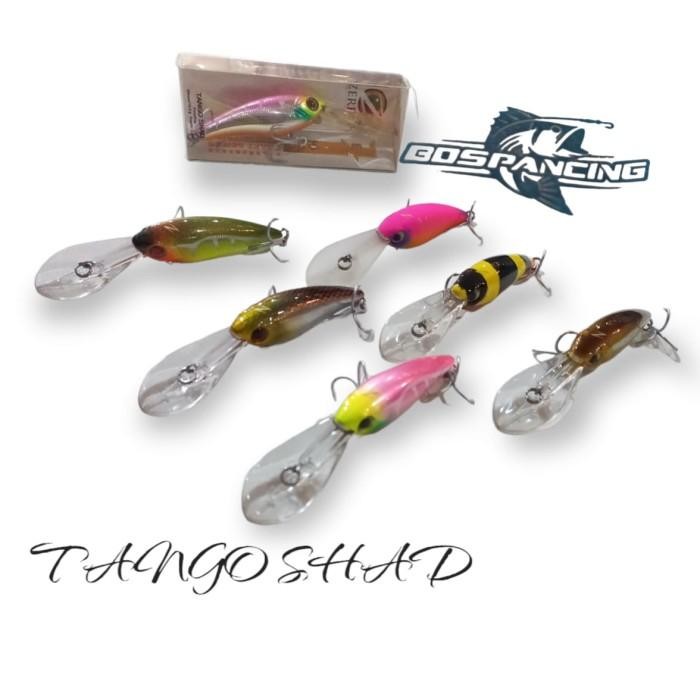 (Best Saller) Umpan Zerek Tango Shad 69Mm/10.5Gram /Umpan Mancing Uv Active Bestseller