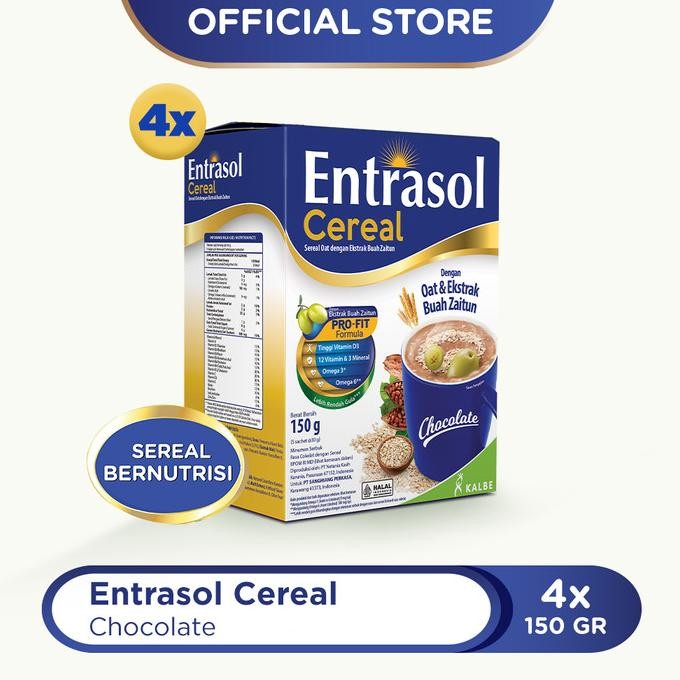 

4 PACK ENTRASOL CEREAL CHOCOLATE(5 SACHET @30GR)