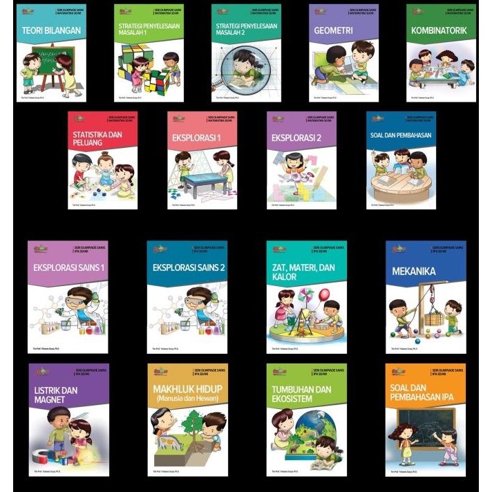 

17 Buku Seri Olimpiade SAINS SD/MI (Matematika & IPA)