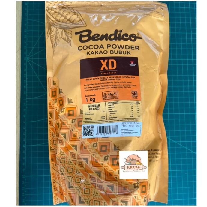 

BARU BENDICO XD COCOA POWDER 1 KG / CACAO POWDER COKLAT BUBUK XTRA DARK