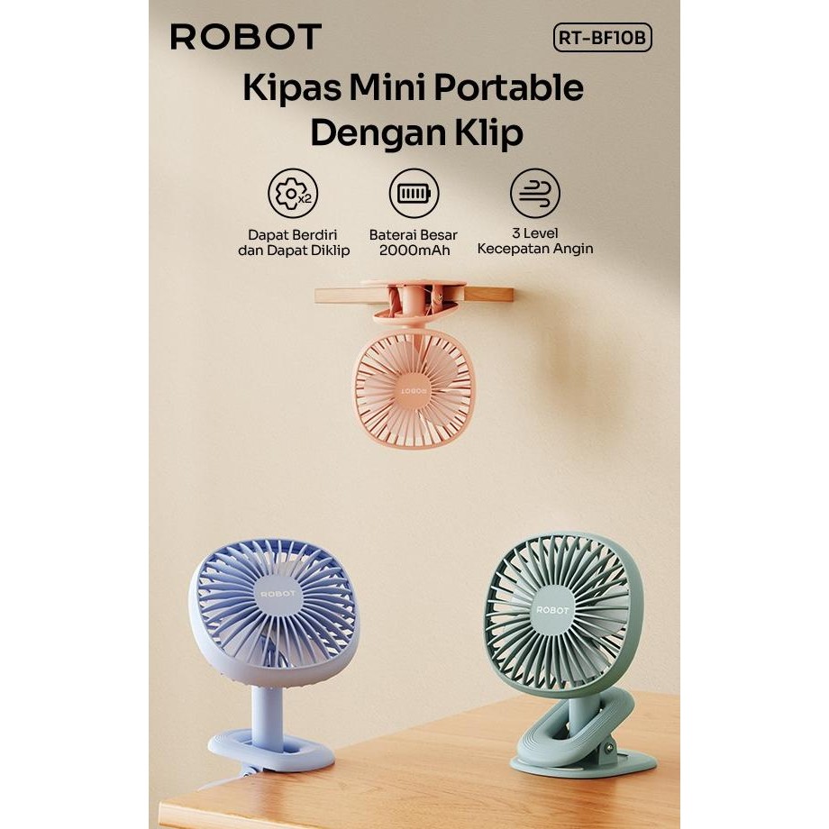Original Mini Fan Portable Baseus Pudding Shaped Kipas Angin Mini Meja Usb