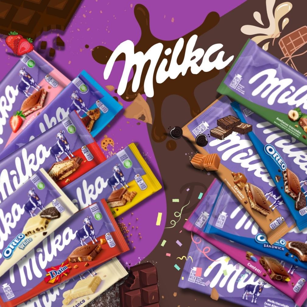 

Milka Alpine Milk Chocolate 1 Pcs Snack Cokelat Manis