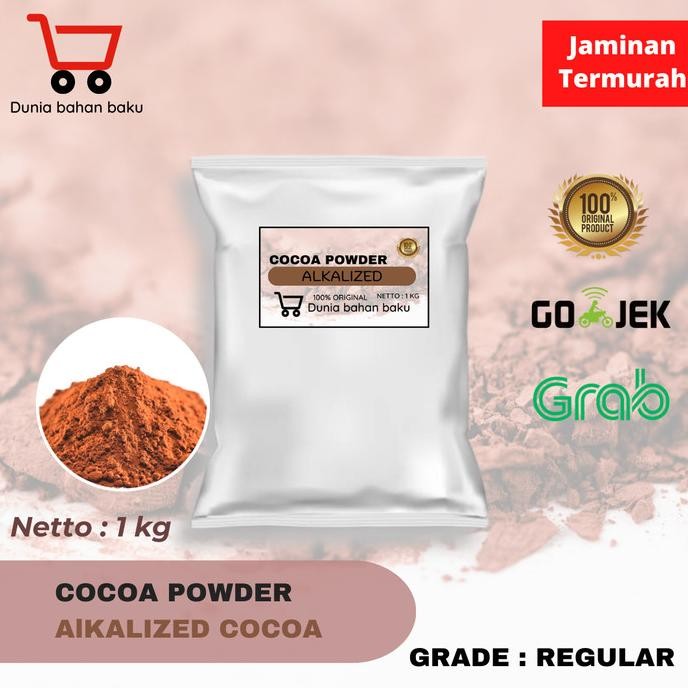 

BARU ALKALIZED COCOA POWDER / COKLAT BUBUK 1 KG REGULAR GRADE COCOA SQ 1000AB