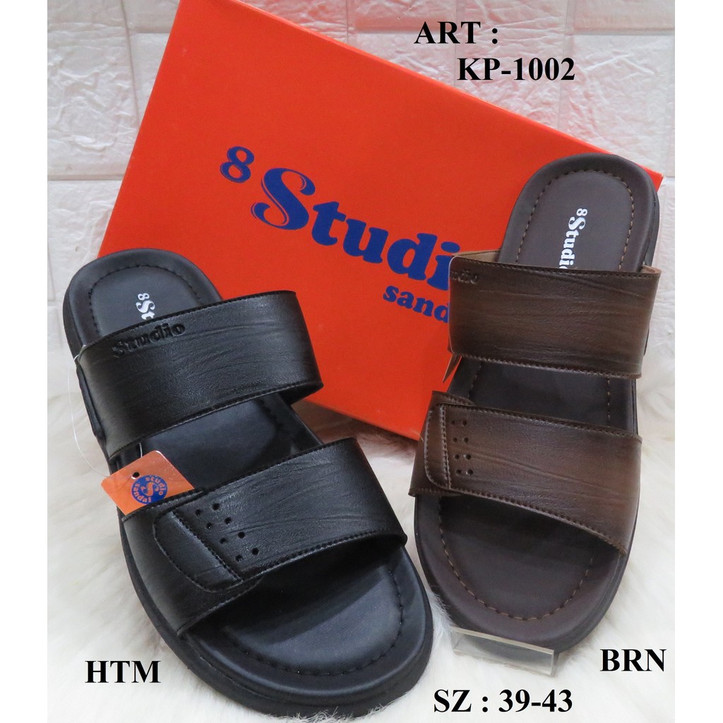 SANDAL KULIT PRIA MEREK STUDIO ART KP-1002 PRICE RP 238.000 BRAND ORIGINAL
