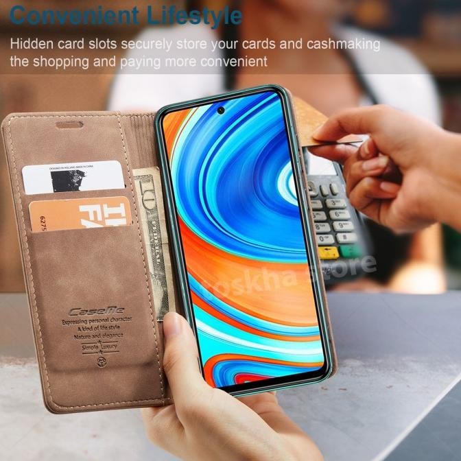 SIAP KIRIM WALLET CASE REDMI NOTE 9 PRO CASEME FLIP CASE ORIGINAL