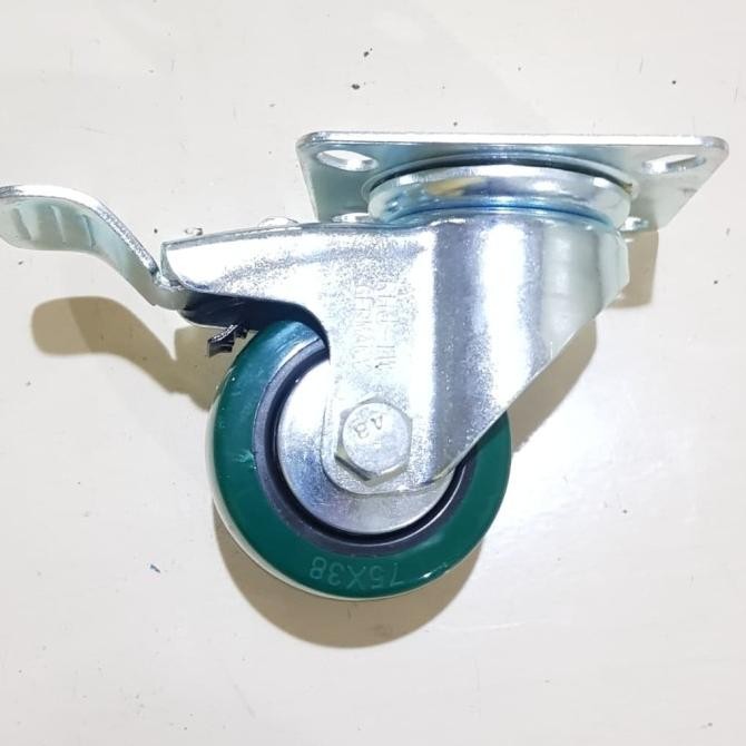 promo roda troli pu rhj tw 3 inch ( hidup+rem )