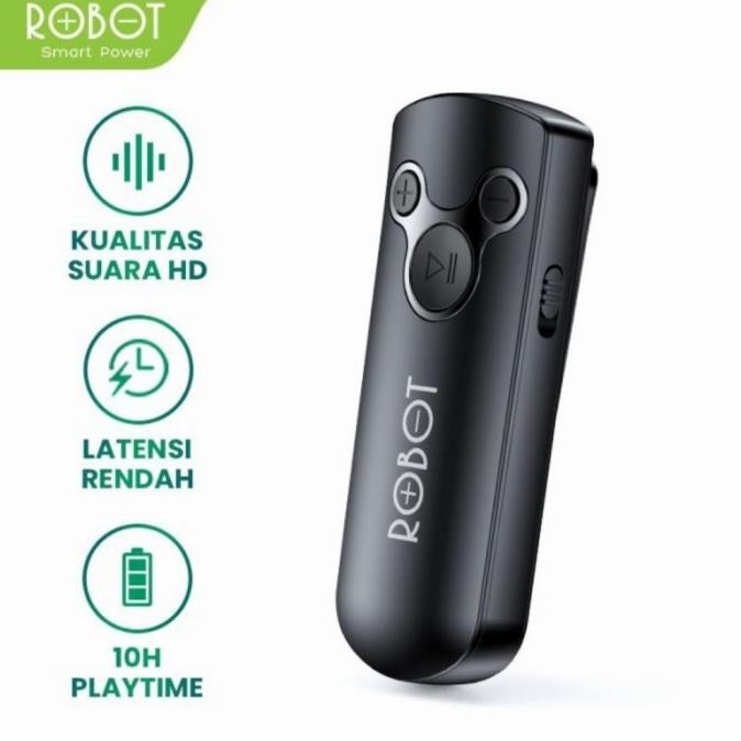 Robot RS10 Bluetooth Receiver 5.0 - Robot Bluetooth Audio Receiver Aux