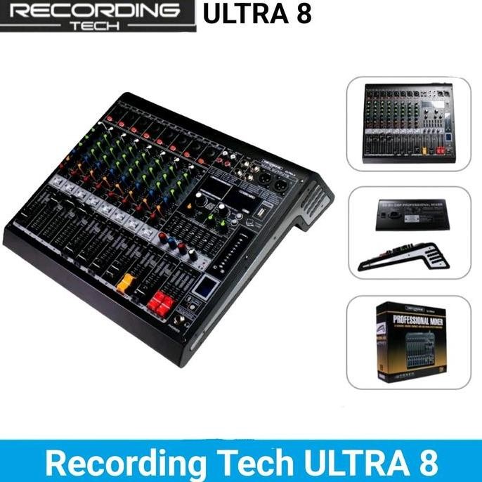 Recording Tech Ultra 8 Mixer Audio 8 Channel Mixing Console Ultra 8 Original Co