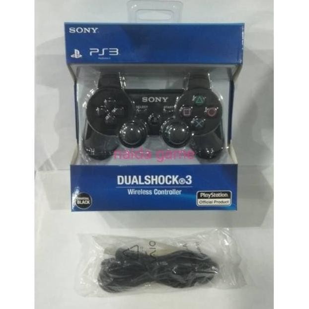 BARU STIK PS3 OP HITAM + KABEL USB VAIO SONY