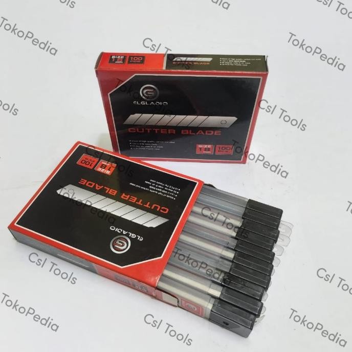 

Terbaru Refil Cutter Besar ELGLADIO - Mata Pisau Cutter Besar 1 Pak 12 Tube #csl Berkualitas