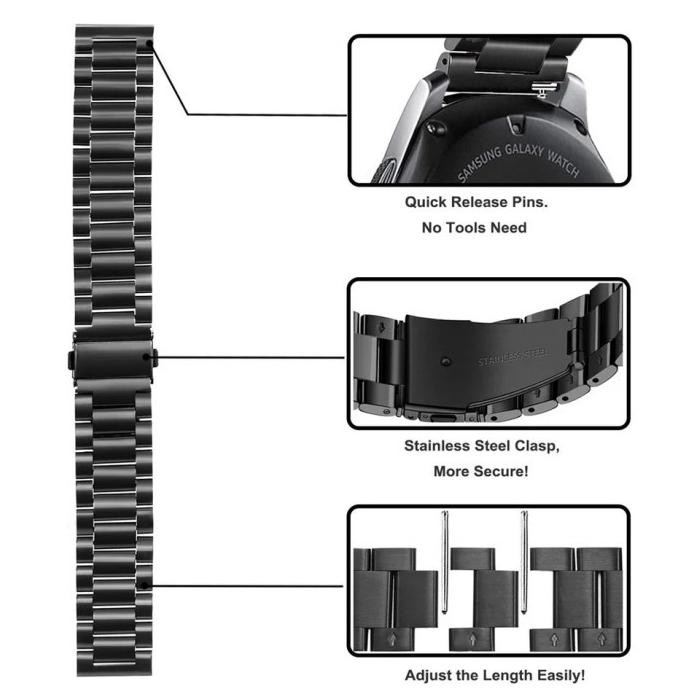 ready  Tali Strap Rantai Stainless Jam Tangan Huawei Watch GT 4 3 2E Pro 22mm murah