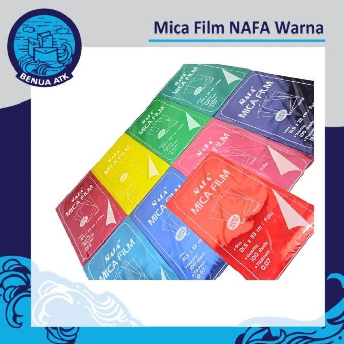 

ready Mika Jilid Plastik / Mica Film WARNA Folio NAFA [MFF] murah