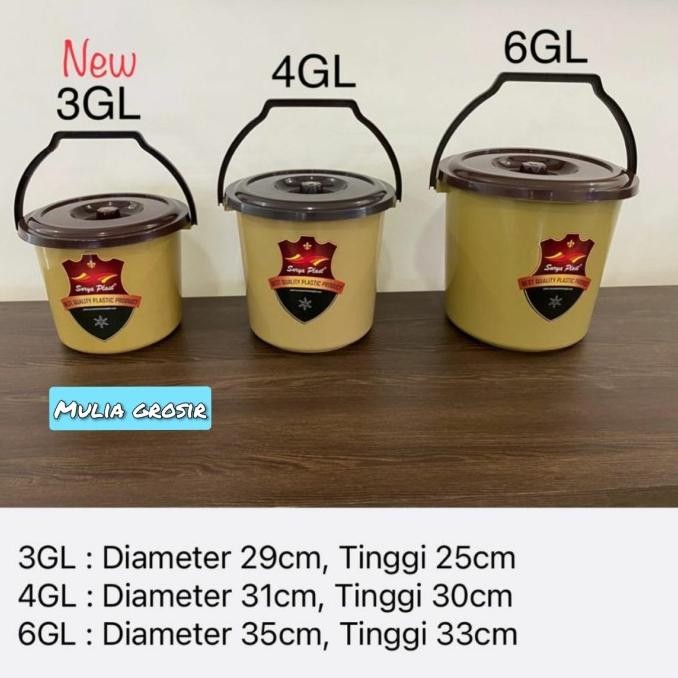 New Timba Air Ember Timba Tutup Berkualitas