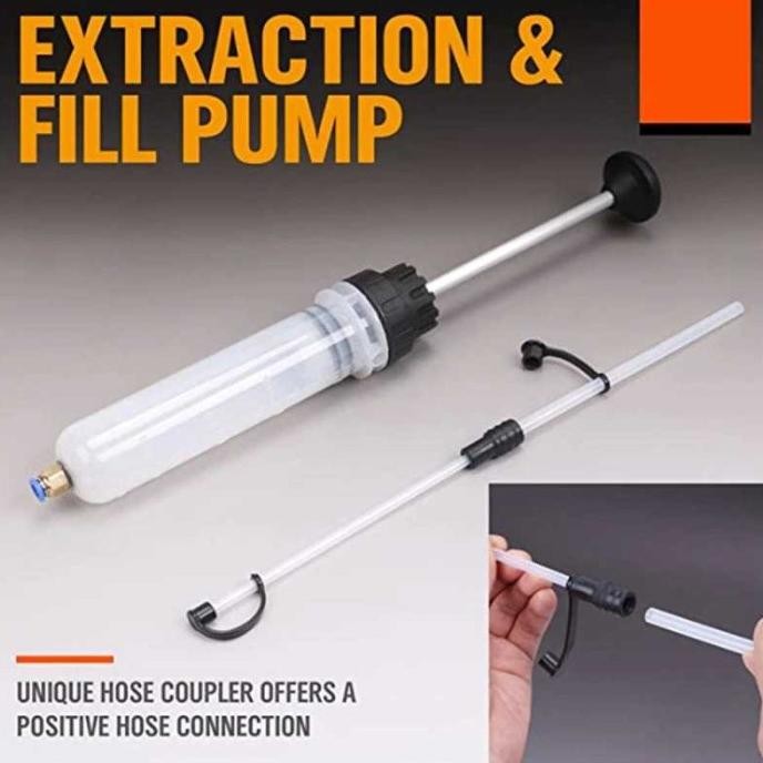 Cars Pompa Transfer Oli Bensin Oil Extractor Syringe 500ml