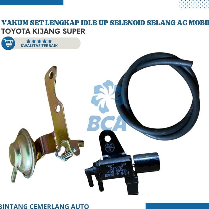 TERLARIS Vakum Set Idle UP - Selenoid - Selang Vacum AC Mobil Kijang Super