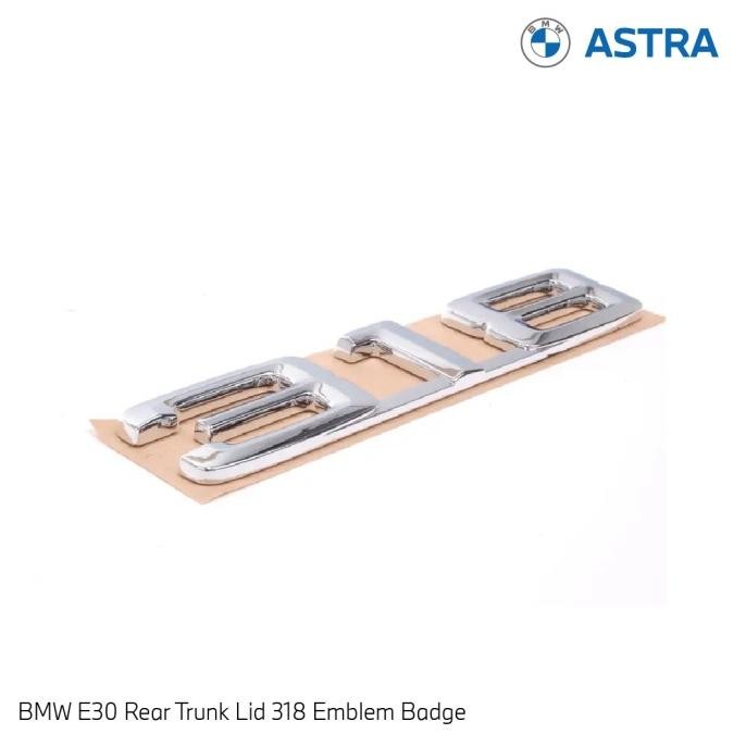 BMW E30 Rear Trunk Lid 318 Emblem Badge