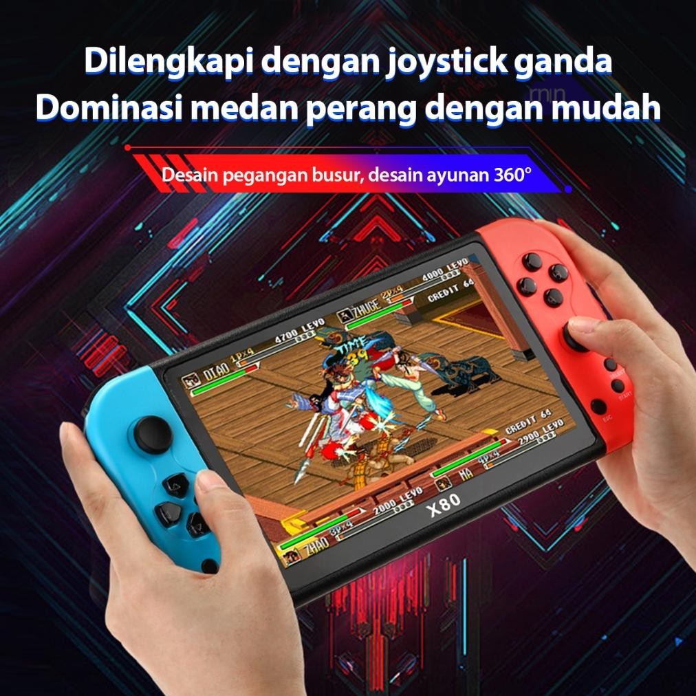 CODPSP X80/X7/x12 Game Console Psp Gameboy HandheldPlayer 7.0 Inch 16G Built-in 20000 Games Gratis U