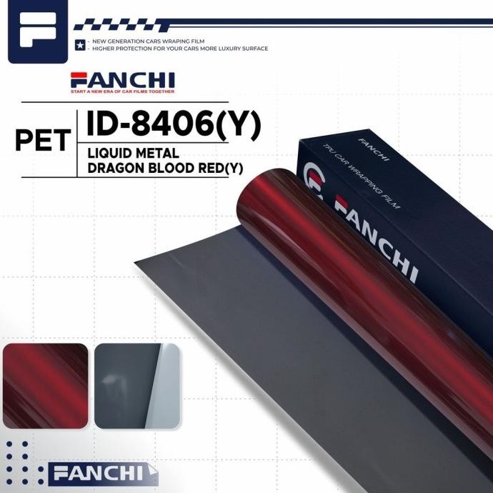 

50CM STICKER FANCHI ID-8406 Y LIQUID DRAGON BLOOD RED PET PER 50CM