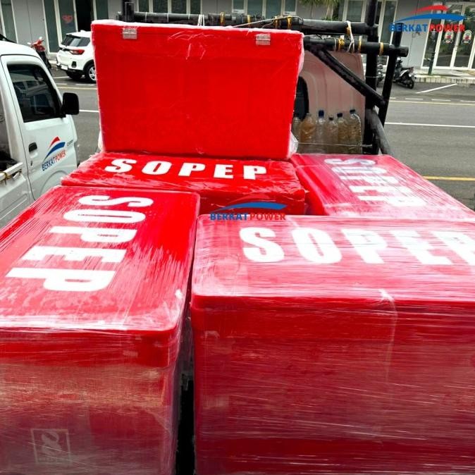 Box Sopep Ship Oil Pollution Emergency Plan Merah Kapal Tanpa Isi New Stok