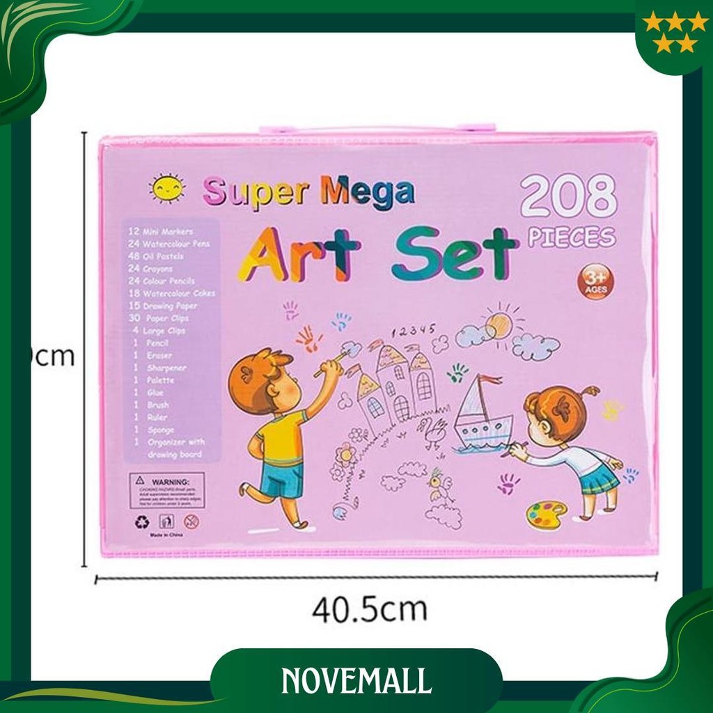 

Crayon Set 208Pcs / Krayon Mewarnai Anak 208Pcs / Pensil Warna Set 208Pcs Promo Puncak
