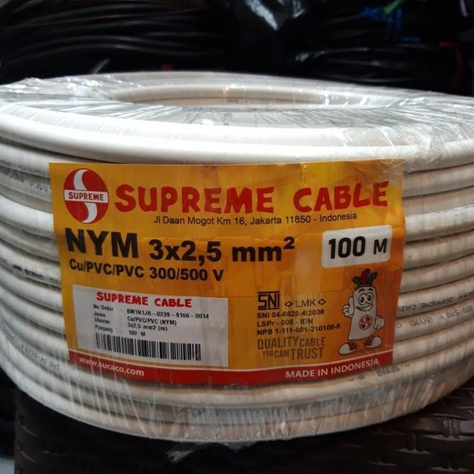 Kabel Supreme Nym 3X2,5 100 Meter Nym 3X2,5 Supreme New Stok