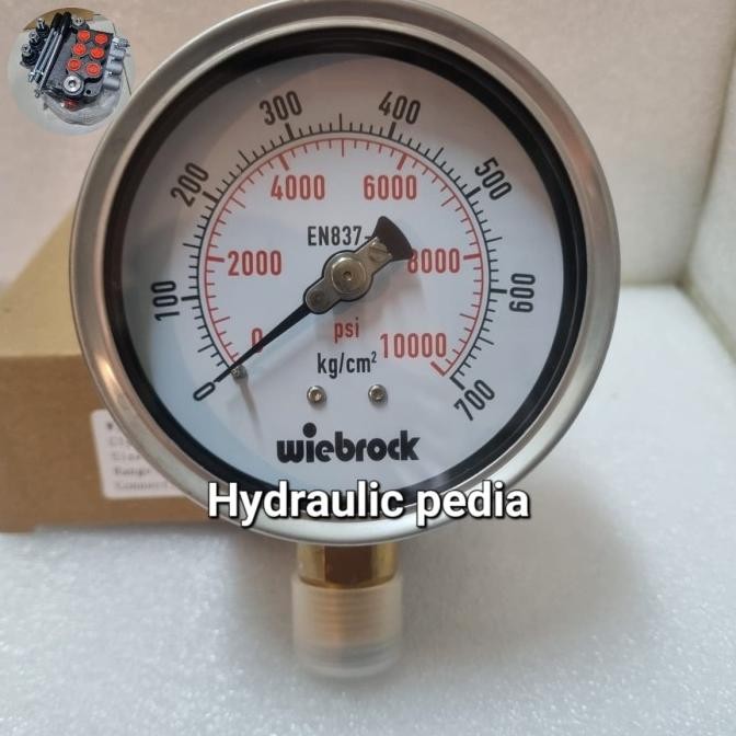 10.000 Psi Pressure Gauge 4 Inch Wiebrock //700 Bar Pressure Gauge 4 Inchi Wiebrock Co