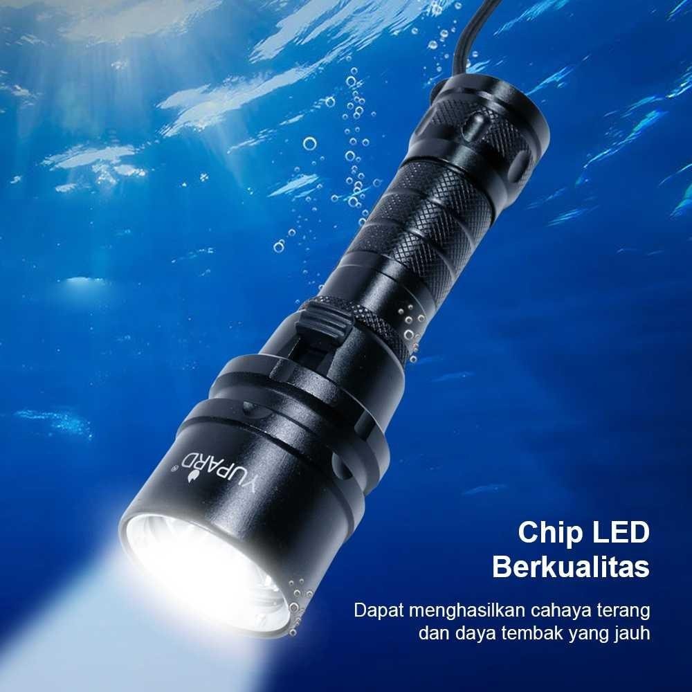 Yupard Senter Led Diving Flashlight Waterproof L2 1200 Lumens - G300