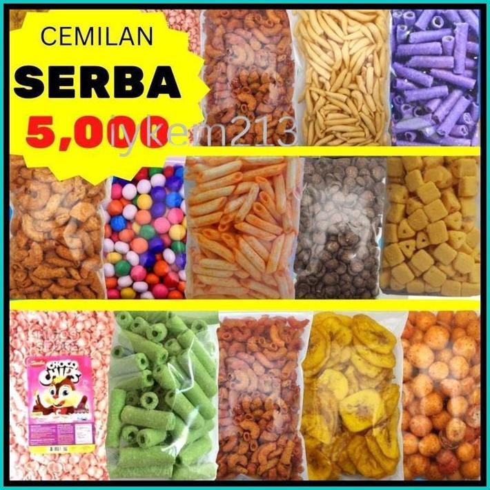 

ANEKA CEMILAN SERBA 5 RIBU CAMILAN MURAH 5 RIBU BEBAS PILIH RASA MAKANAN RINGAN SNACK