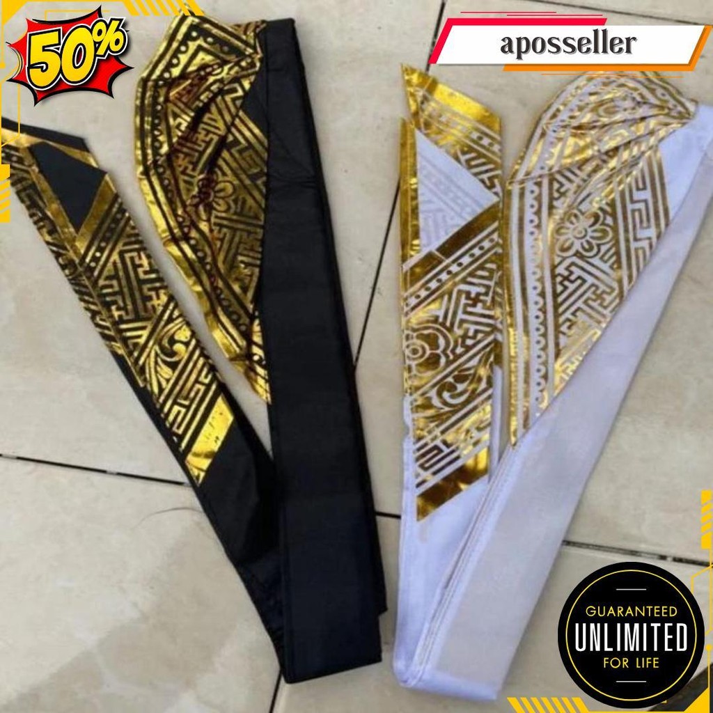 Udeng Bali Prada_Udeng Bali Belum Jadi_Udeng Bali Motif Kotak Terlaris