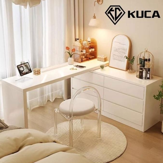 Meja Rias Putih/Meja Rias Minimalis/meja rias kecil/meja rias