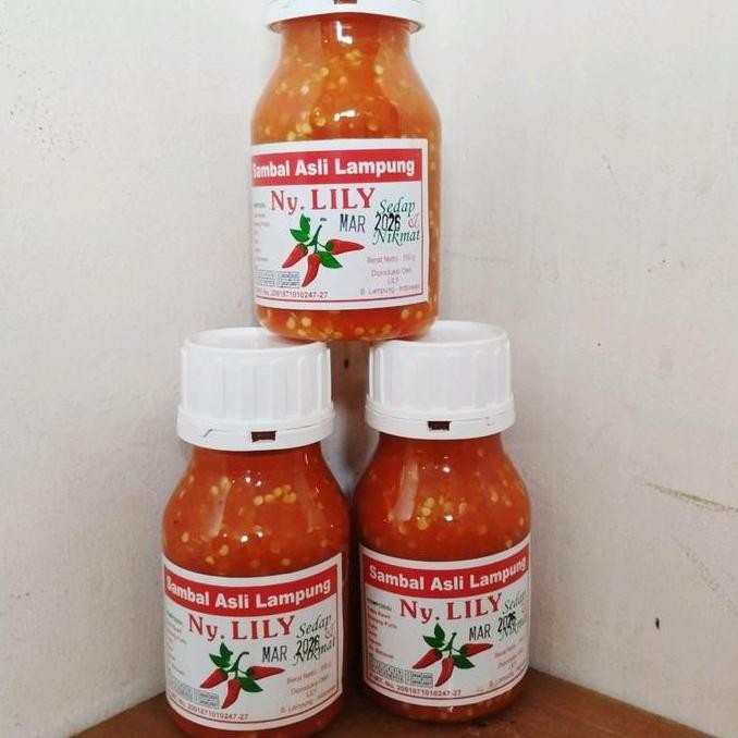 

Sale Sambal Sambel Asli Lampung Ny. Lily 350Gram Exp. Maret 2026