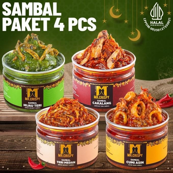 

Sale Paket Sambal Hemat 4Pcs Mr Crispy
