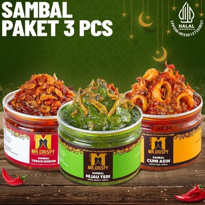 

Sale Paket Sambal Mr.Crispy/Paket Sambal 3 Pcs