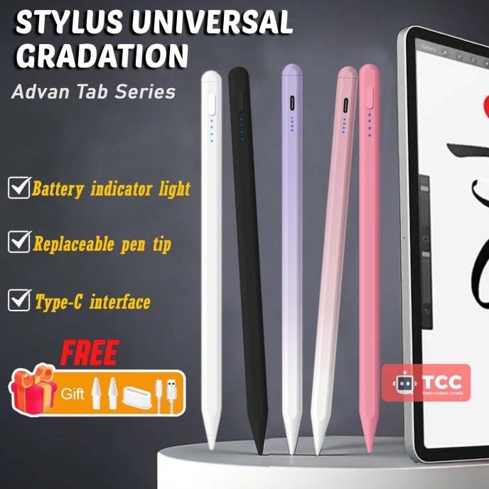 MURAH Stylus Pen Advan Tab Sketsa 1 2 3 Xtab VX Lite Neo Touch Gradasi Pensil Universal Magnetic Gra